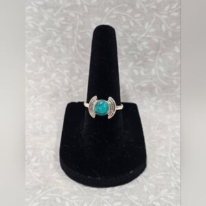 Sterling Silver Turquoise Gemstone Ring 7